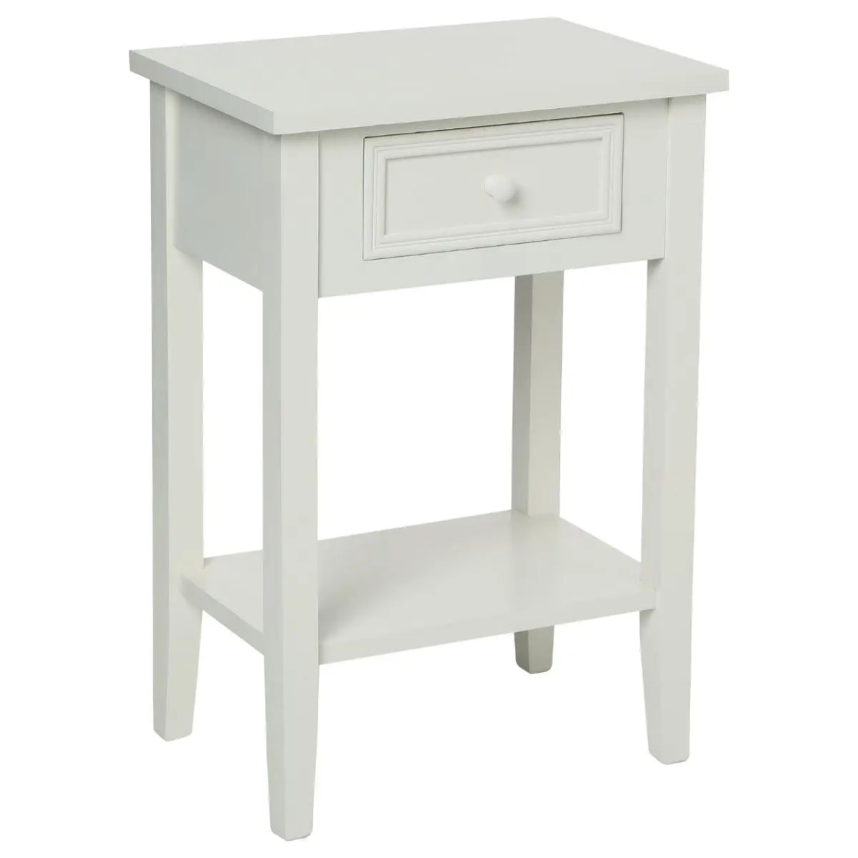 Table de chevet "Charme" blanc H67cm