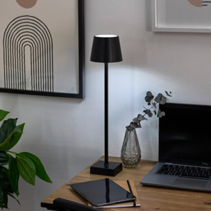 Lampe De Table Noir H45cm Rechargeable Usb