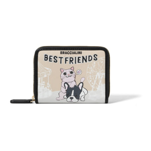 Portafoglio  da donna In Poliuretano e Poliestere Prodotto artigianale 12,5x10x2,5 cm