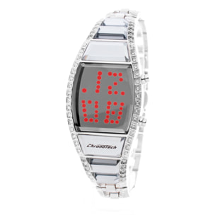 Reloj Chronotech CT7122LS-08M Mujer Digital Cuarzo con Correa de Acero