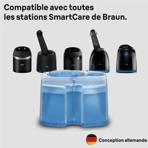 Cartouche nettoyante BRAUN nettoyante ShaverCare 3-en-1 pour rasoir x6 cartouches