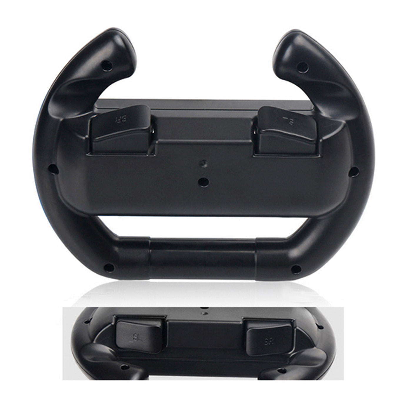 DAM Volante Dobe para mando Joy-Con de Switch. Incluye 2 unidades. 15,5x6,5x12,1 Cm. Color: Negro