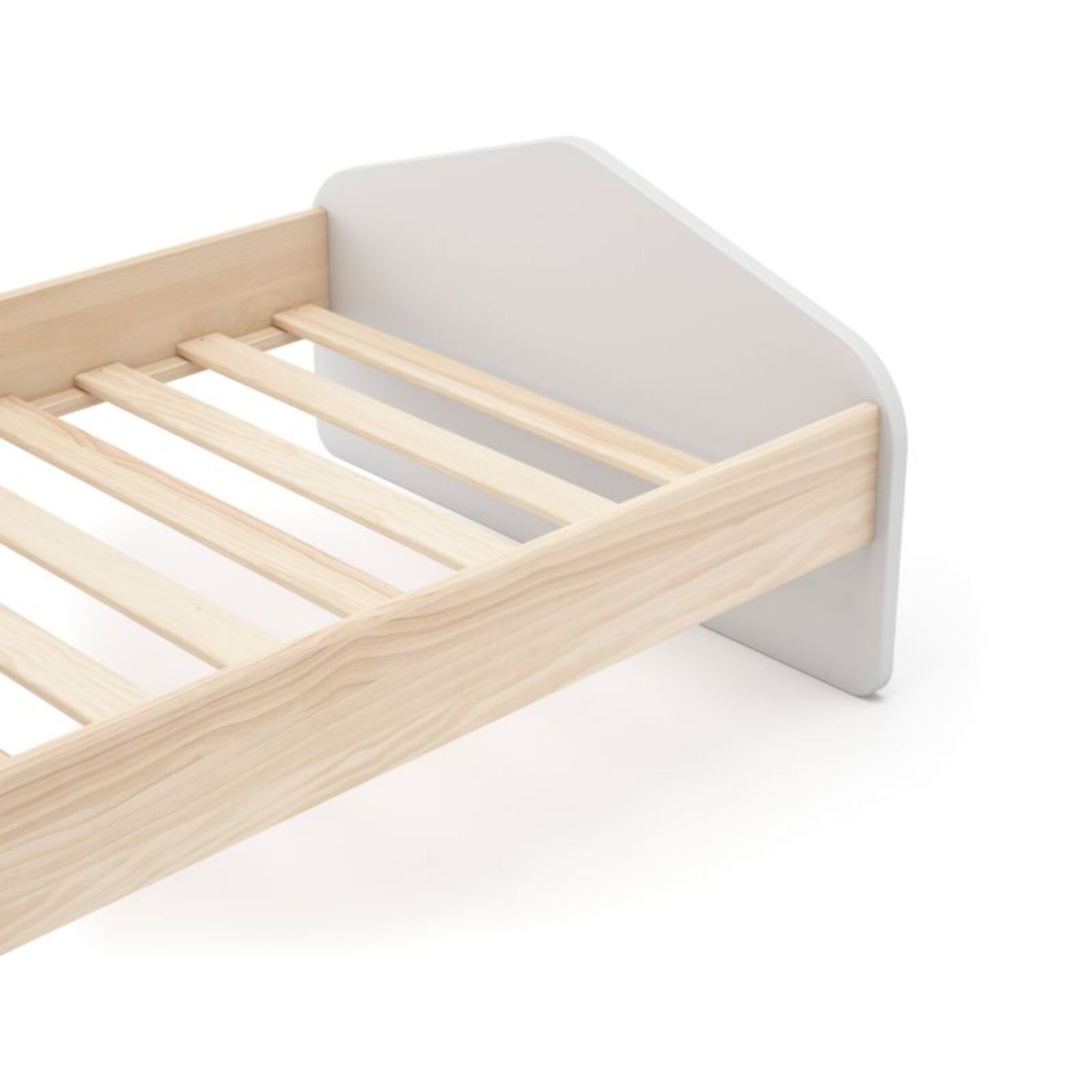 Cama juvenil Misty Cloud Blanco - Oak Soft