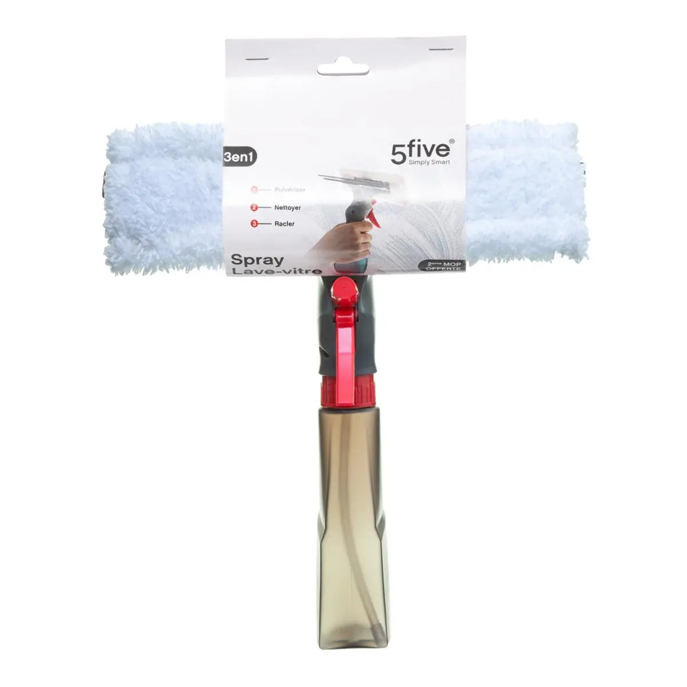 Spray lave-vitre 3en1 gris
