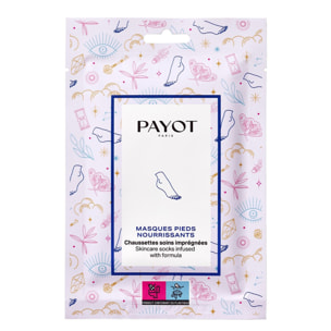 Masques Pieds Nourrissants - Chaussettes Soins Imprégnées 19 ml