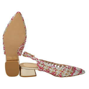 Sandali intreccio - tacco 4,5 cm