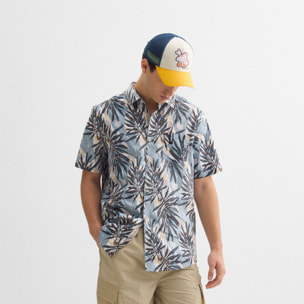 Camisa MUNICH Guayaba streetwear de algodón-spandex estampado exótico