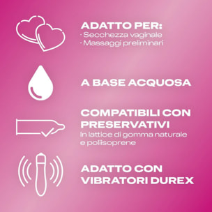 3x Durex Massage 2in1 Gel Massaggio Corpo e Lubrificante Intimo con Guaranà - 3 Flaconi da 200ml