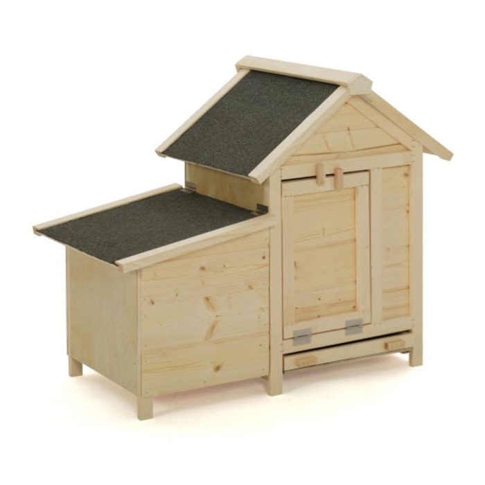 Poulailler Casita en bois avec pondoir intégré - 2 poules