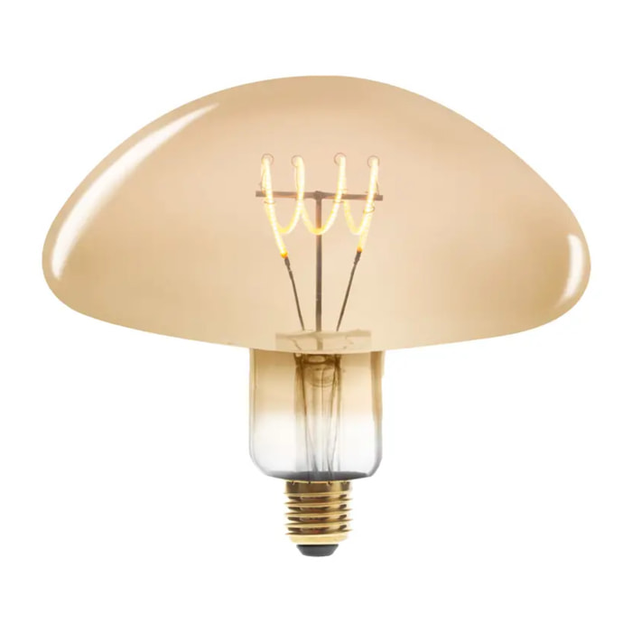 Ampoule LED "Champignon" ambrée - filament torsadé E27