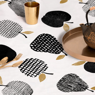 Nappe anti-taches GOLDEN NOIR - en 100 % coton