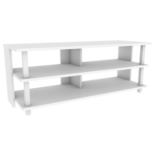 Mesa tv,100% tablero de aglomerado rechapado en melamina, color blanco