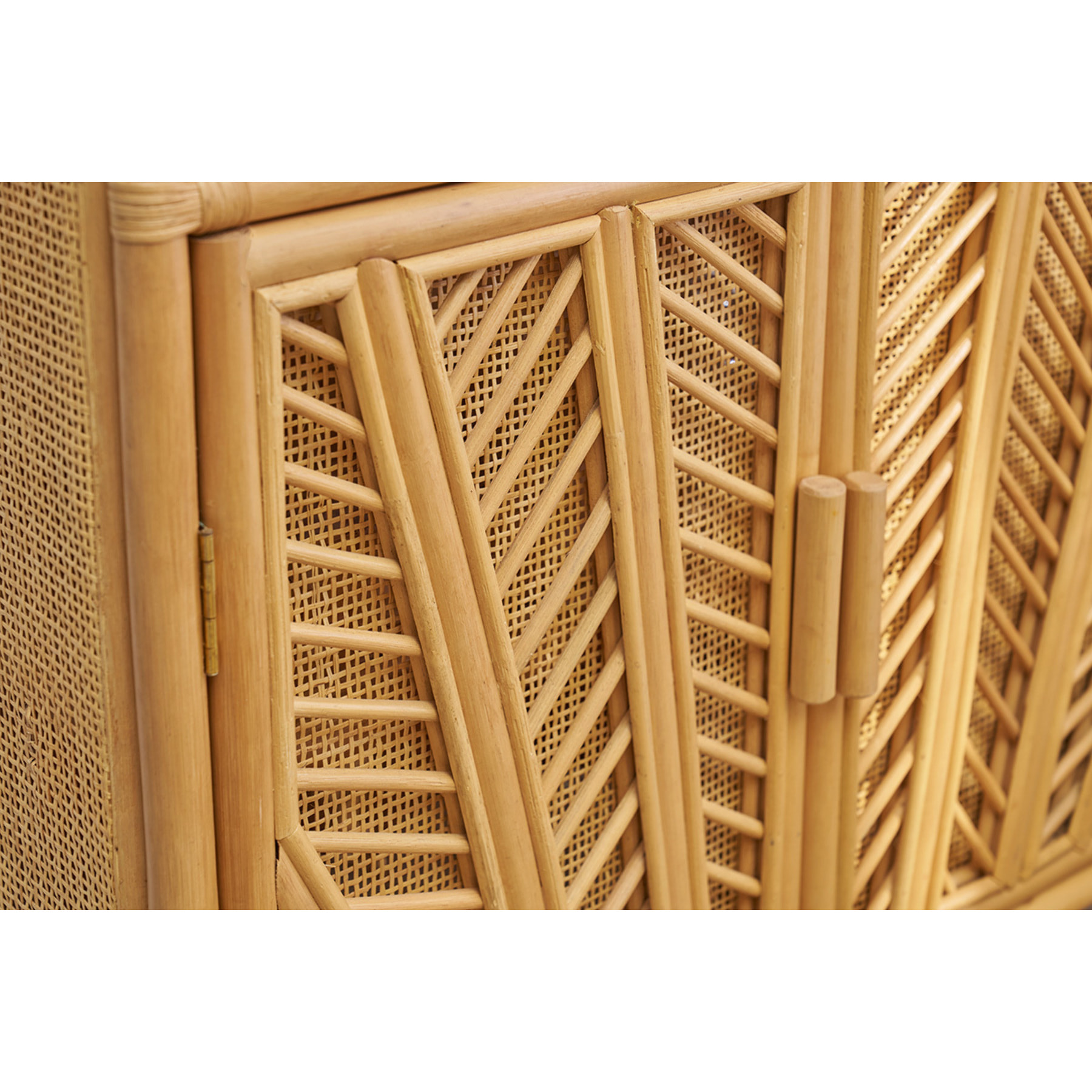 Bibliothèque vintage en rotin naturel L80 cm GALON