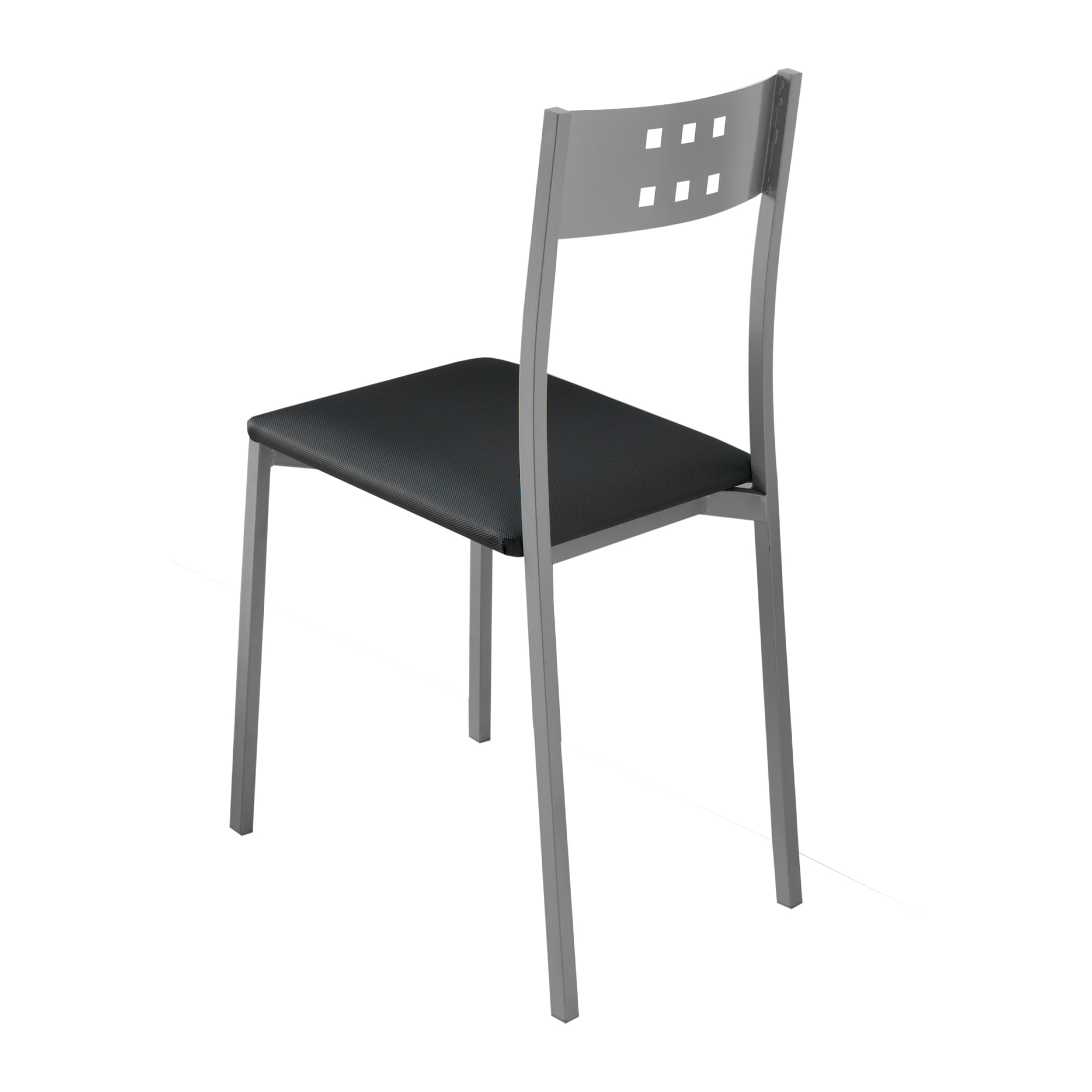 Set de 4 sillas – Polipiel lisa con diseño minimalista