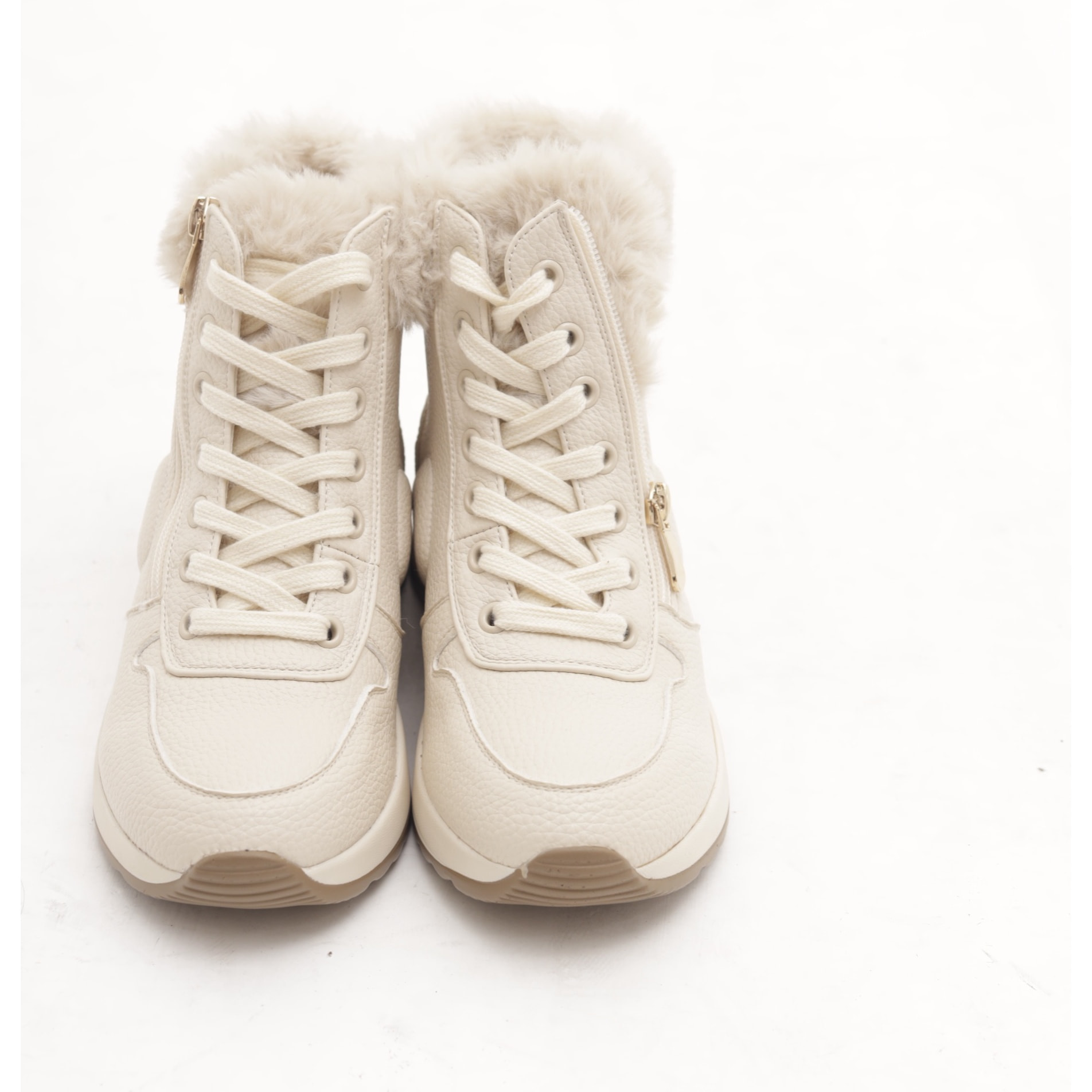 STIVALETTO SNEAKERS ZIP BEIGE