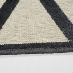 Tapis salon et chambre tissé en viscose motif scandinave FOHO