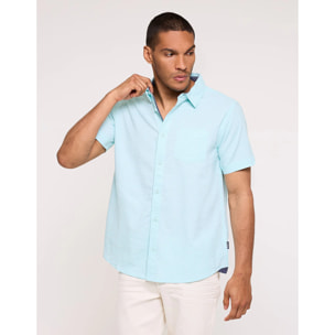 Camisa Manga Corta Turquesa - Naomiq