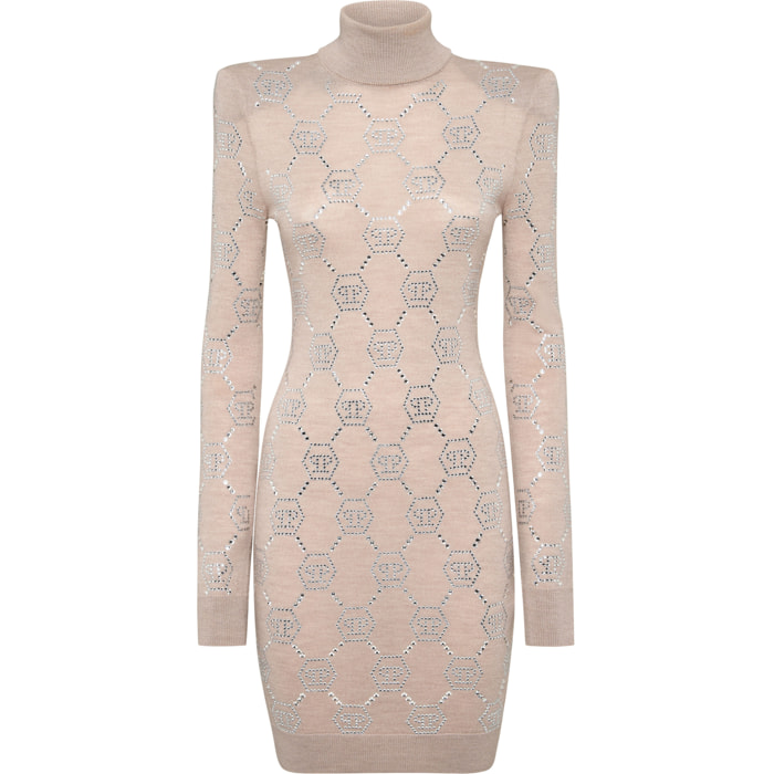 PHILIPP PLEIN Vestido de punto MONOGRAM