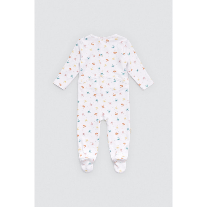 Tutina per neonato a maniche lunghe con stampa pioggia