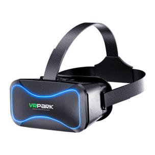 Gafas de realidad virtual V7. Protección contra luz azul, vista panorámica 360º. Compatibles con IOS y Android.