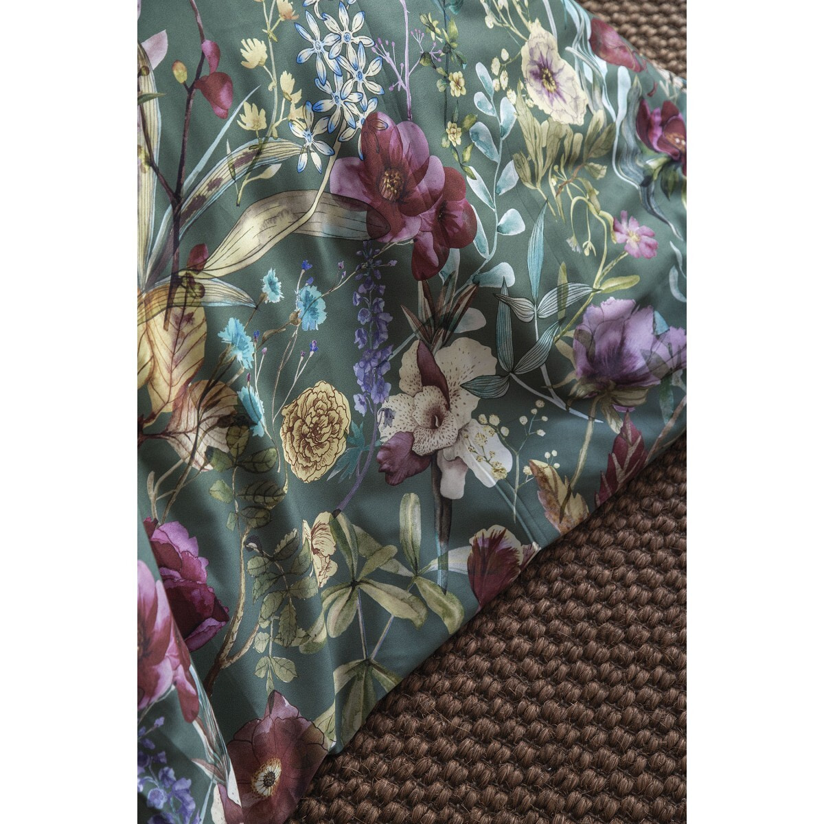 Parure housse de couette et taies oreiller 100% Satin de Coton imprimé