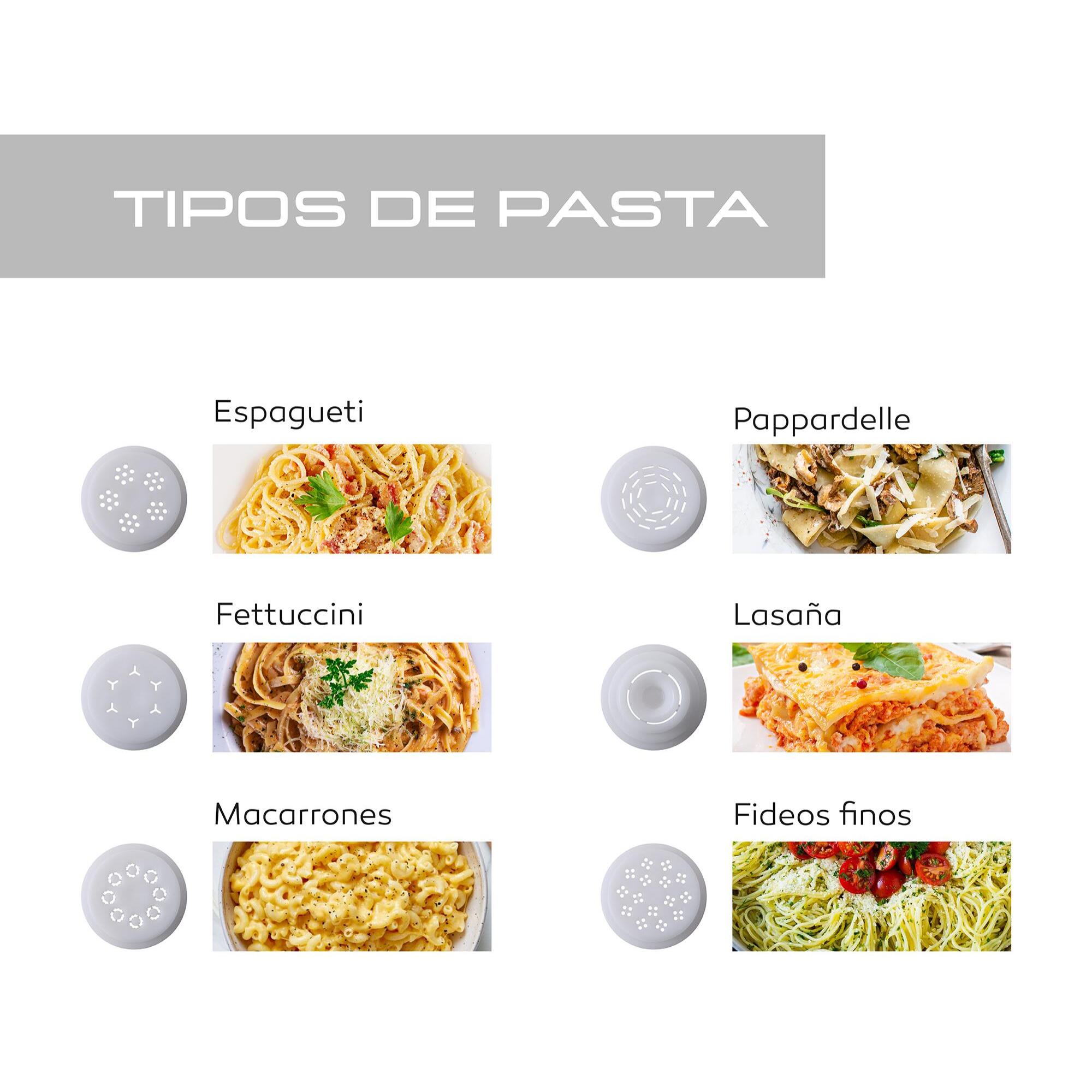 Máquina de pasta 260w para 6 tipos de pasta masterpro