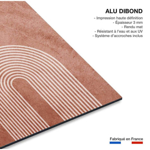 Tableau organique arche rose  Tableau alu Dibond