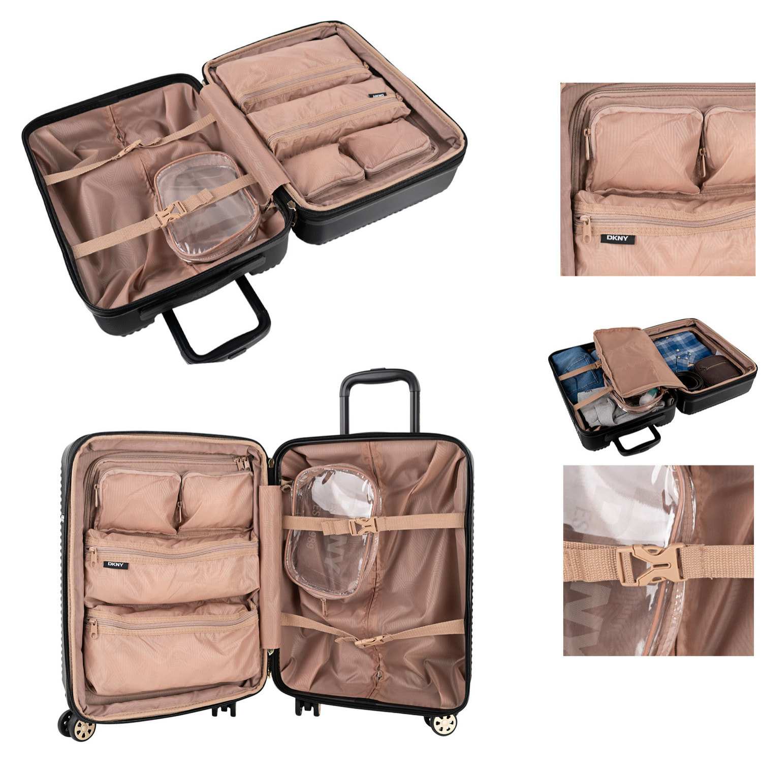 Juego De Maletas Pc Dkny Dkny-3103 Simply Put Negro