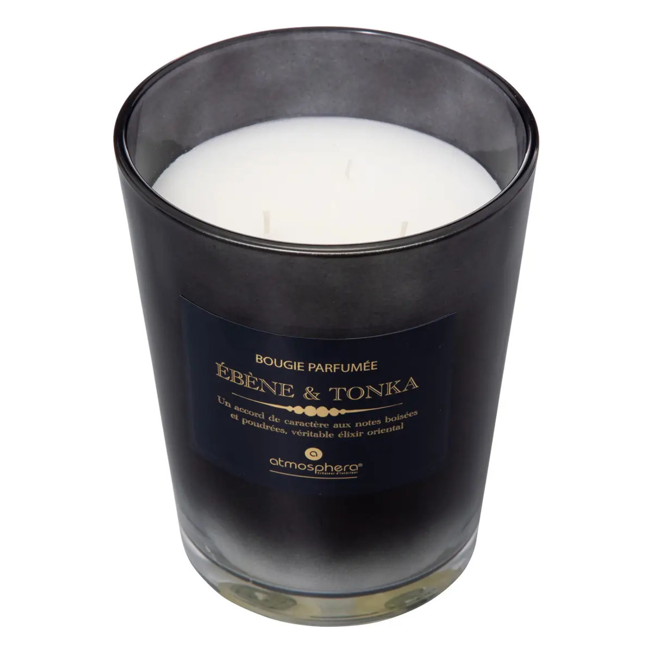 Bougie parfumée Alma 855g pot verre fève tonka