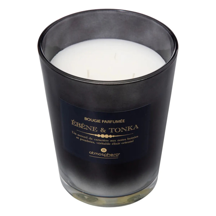 Bougie parfumée Alma 855g pot verre fève tonka