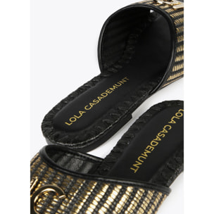 Sandali bassi metallizzati