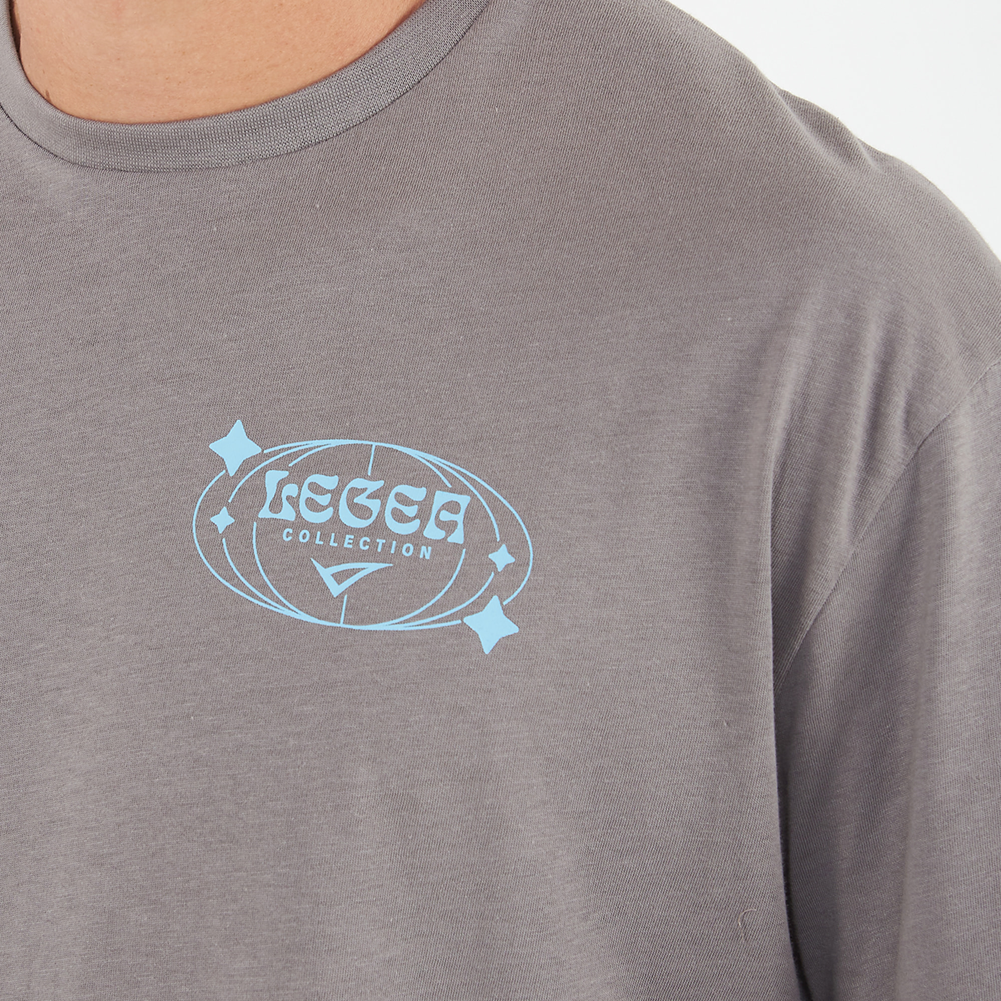 T-shirt in cotone BIGGER grigio