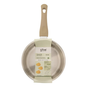 Casserole Solstice D18cm aluminium beige