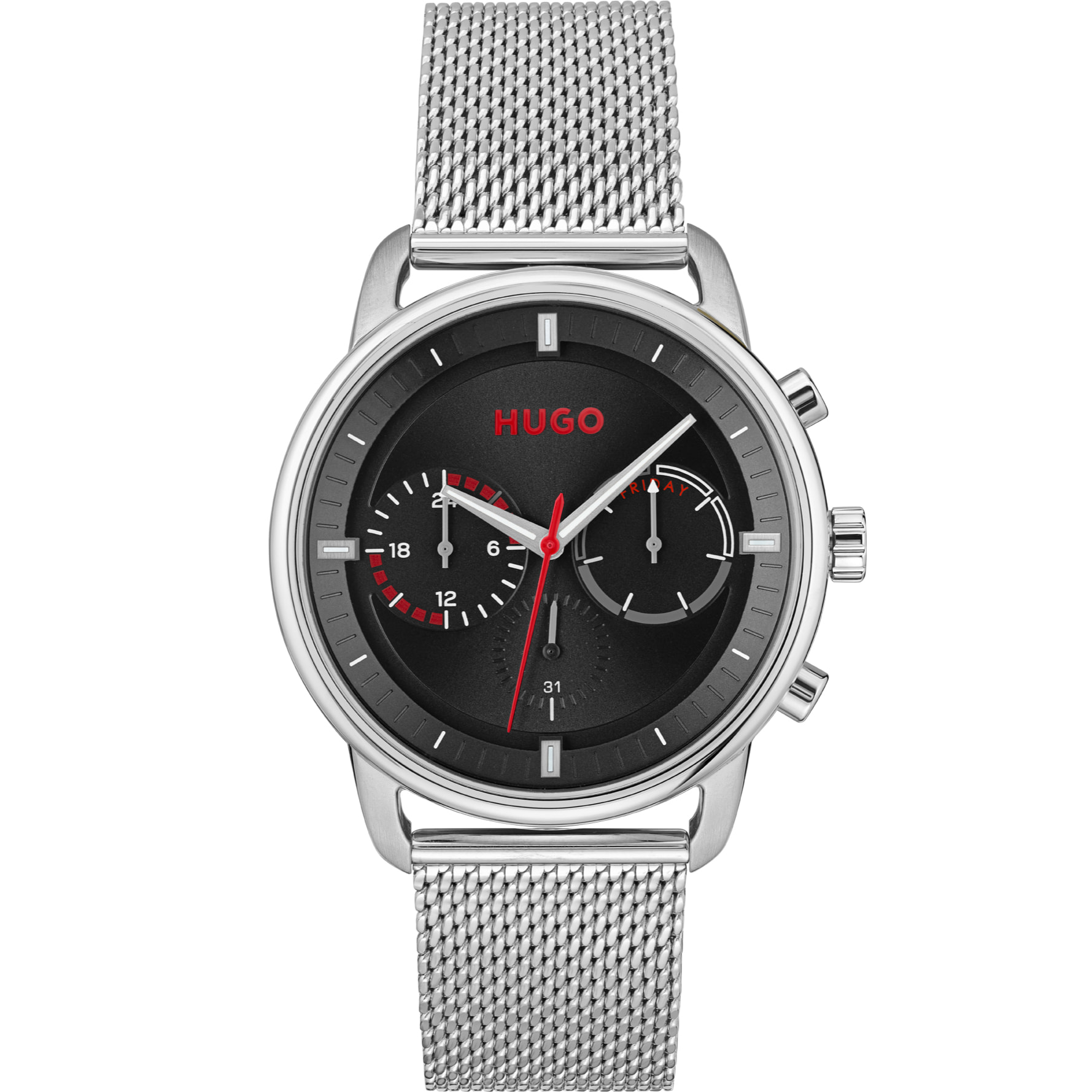 Reloj Hugo 1530236 Hombre Analogico Cuarzo con Correa de Acero inoxidable