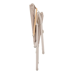 Fauteuil camping pliable beige