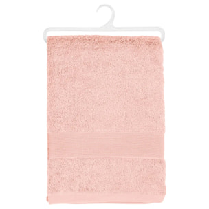 Drap de bain "Essentiel" coton rose 100x150cm