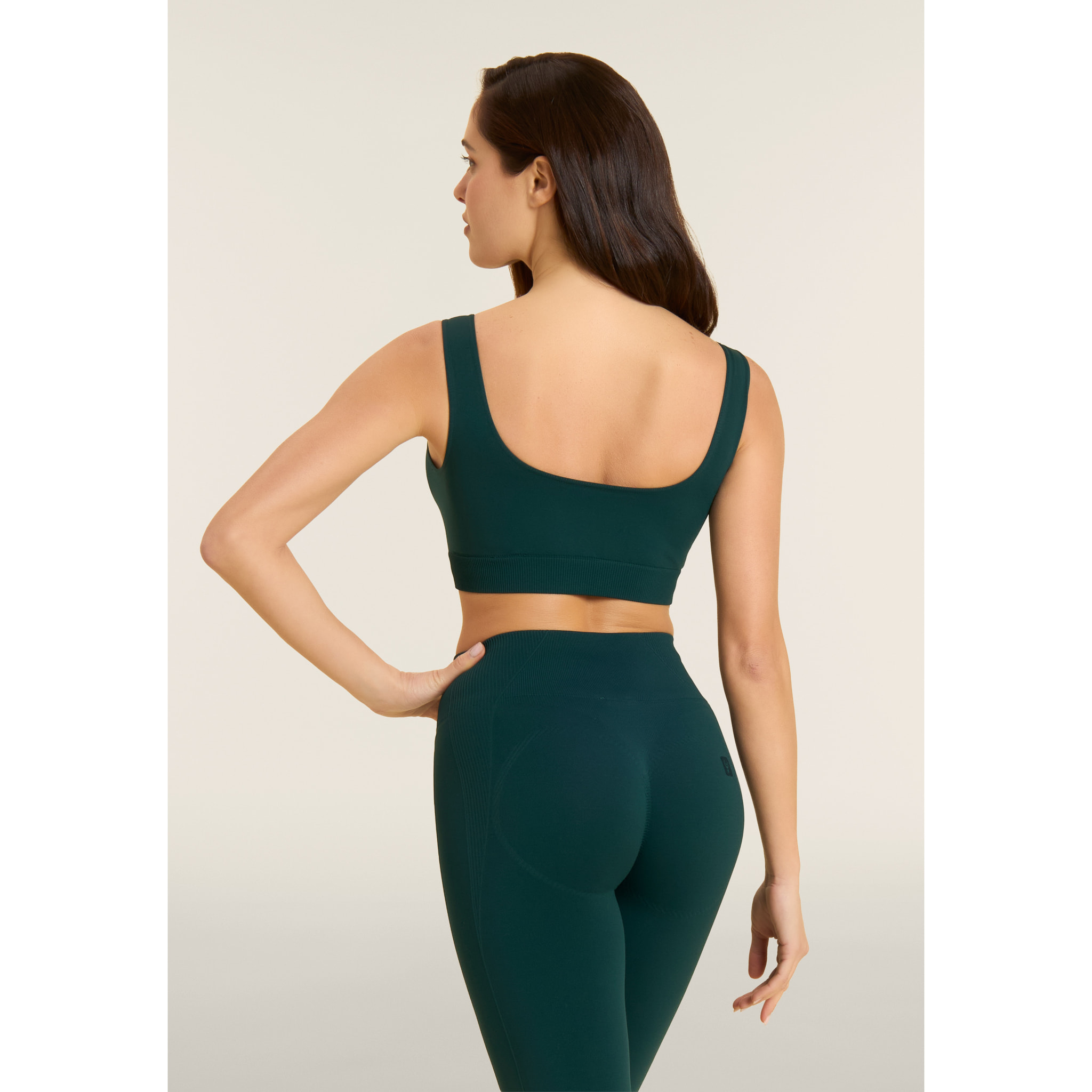 Top Sportivo Seamless con Fascia Sottoseno in costina