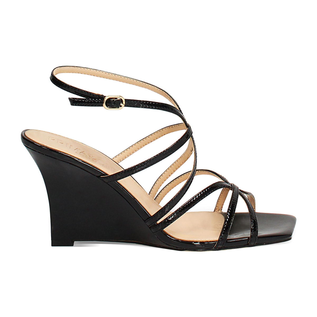 Sandali neri con tacco 8,5 cm