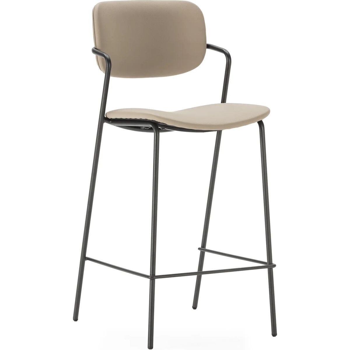 Lot de 2 tabourets en simili - SKANDI