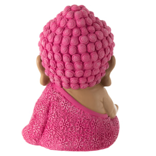 J-Line figurine Moine Zen - polyrésine - rose