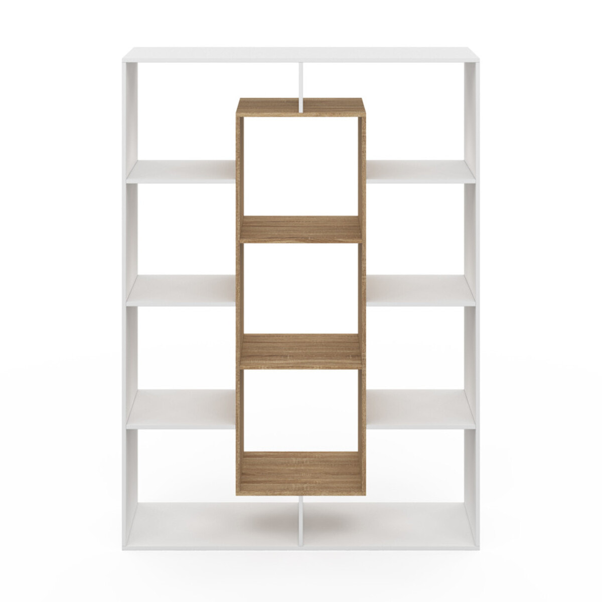 Etagère bibliothèque Paulette bois et blanc