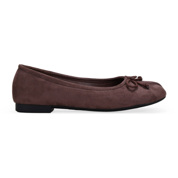 Bailarinas tabi marrones con lacito
