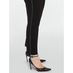 Fiorella Rubino - Pantalones rectos de viscosa LENZING™ ECOVERO™ - Negro