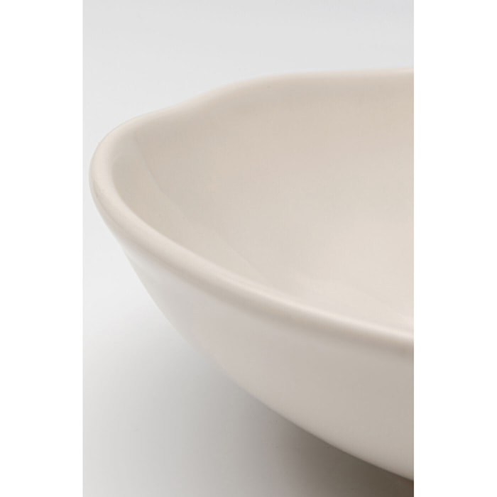 Assiettes creuses Organic 22cm crème set de 6 Kare Design