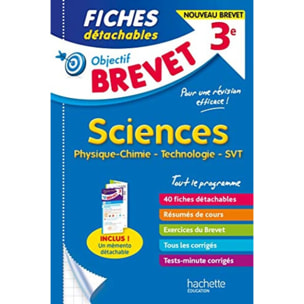 Dessaint, Sébastien | Objectif Brevet - Fiches Sciences | Livre d'occasion