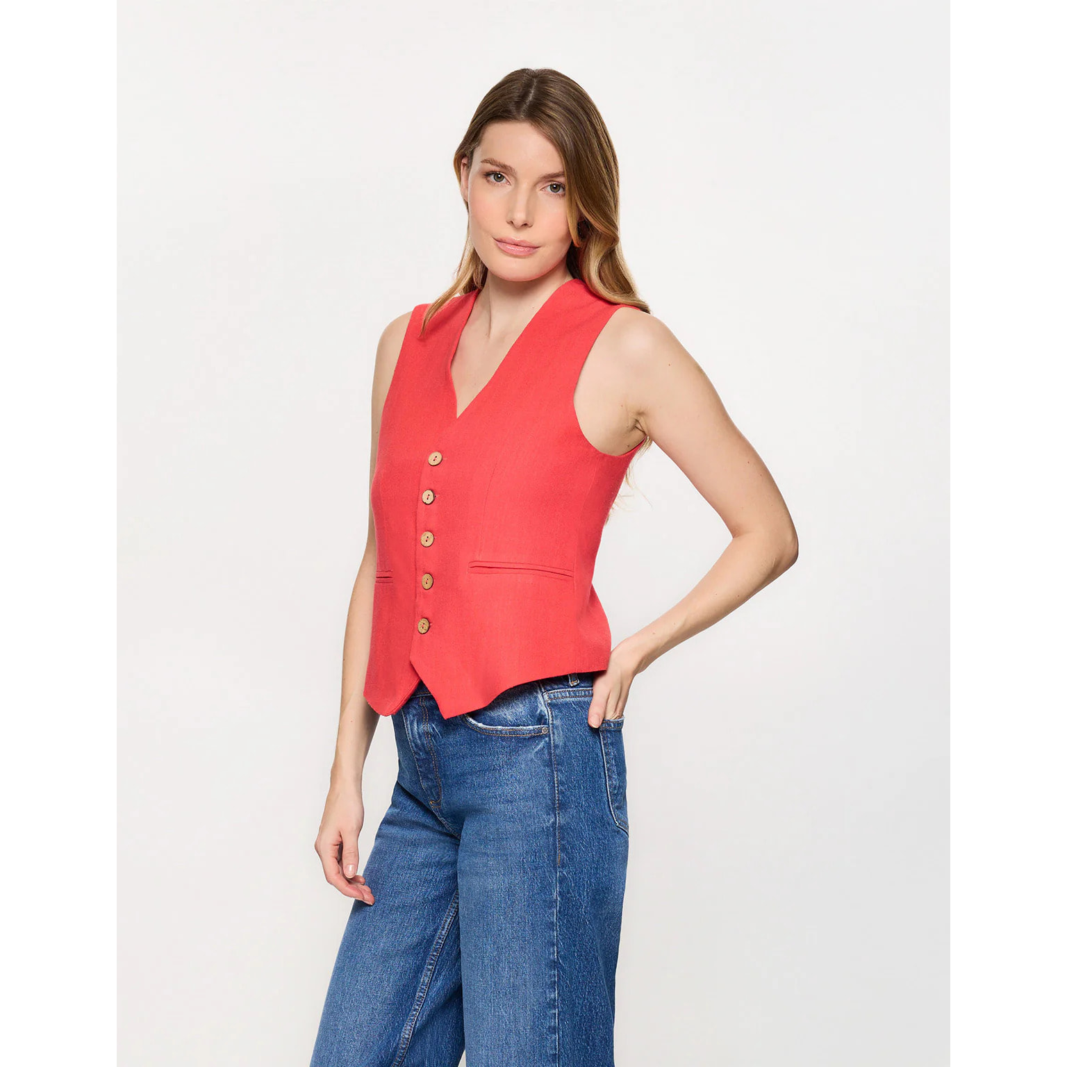 Top Chaleco Coral - Chai II