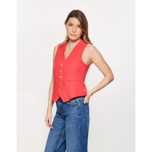 Top Chaleco Coral - Chai II