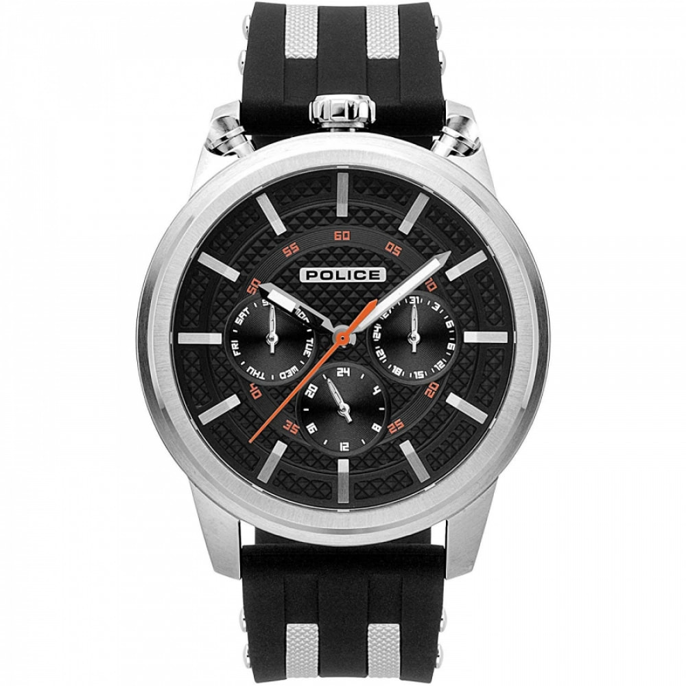 Reloj Police R1451299001 Hombre Analogico Cuarzo con Correa de Caucho