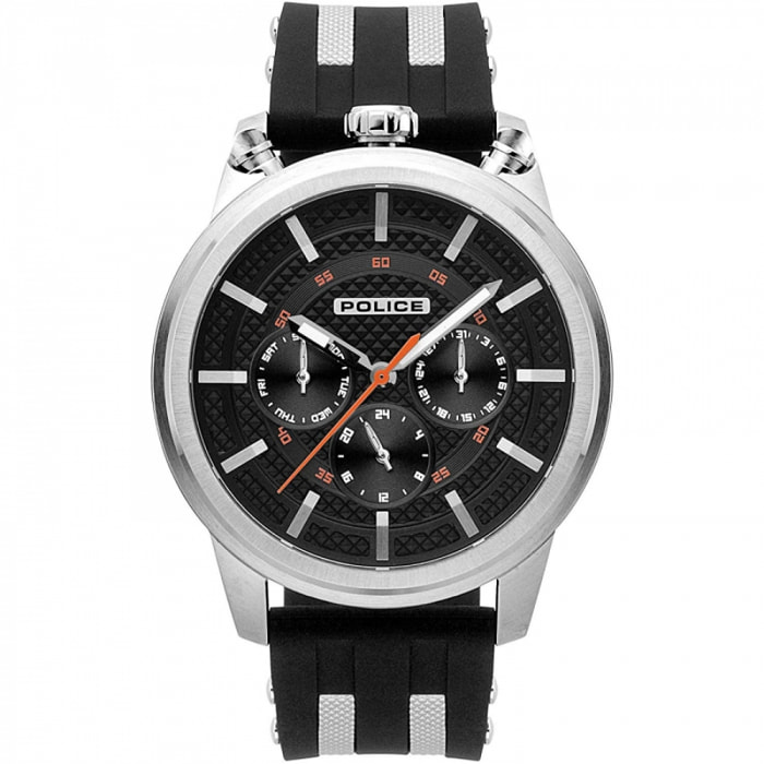 Reloj Police R1451299001 Hombre Analogico Cuarzo con Correa de Caucho