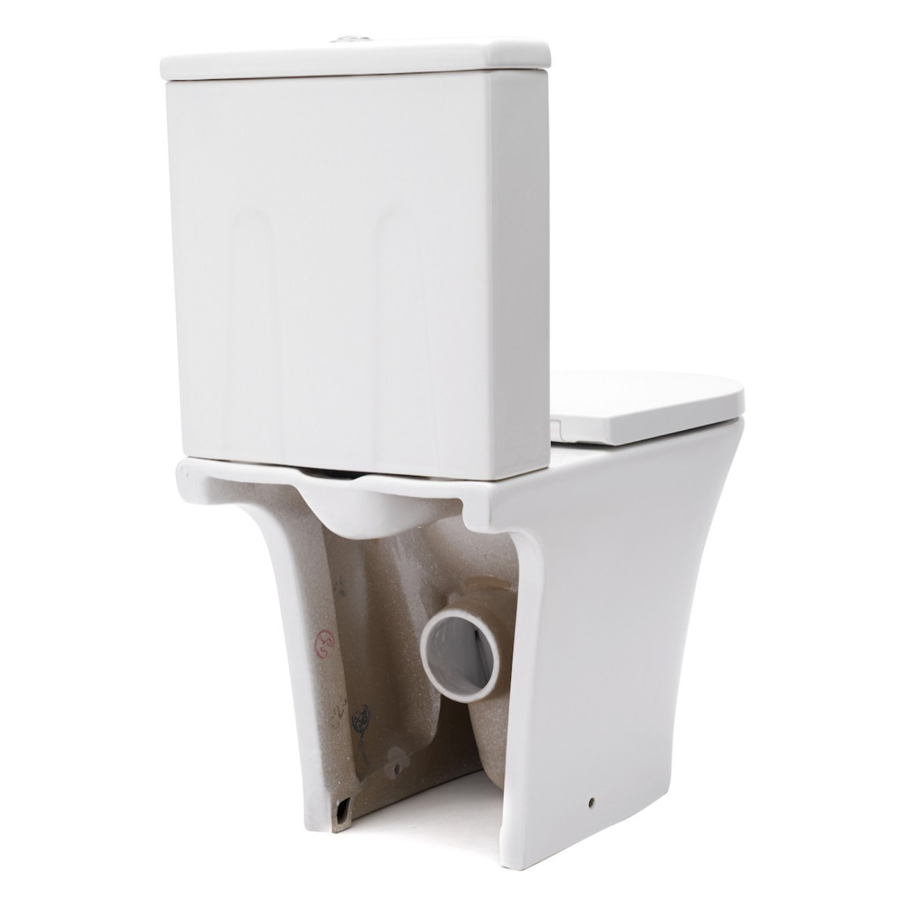 Combi WC à poser sans bride, avec abattant softclose - remplissage par le bas (SATBRE030RREXVP-SP)